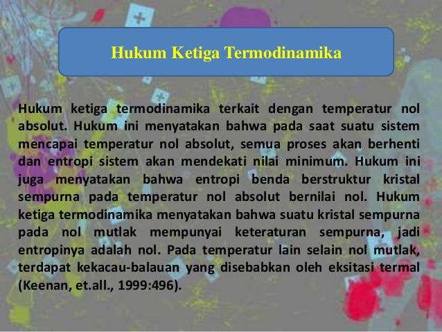 Tugas Kimdas Hukum 3 Termodinamika