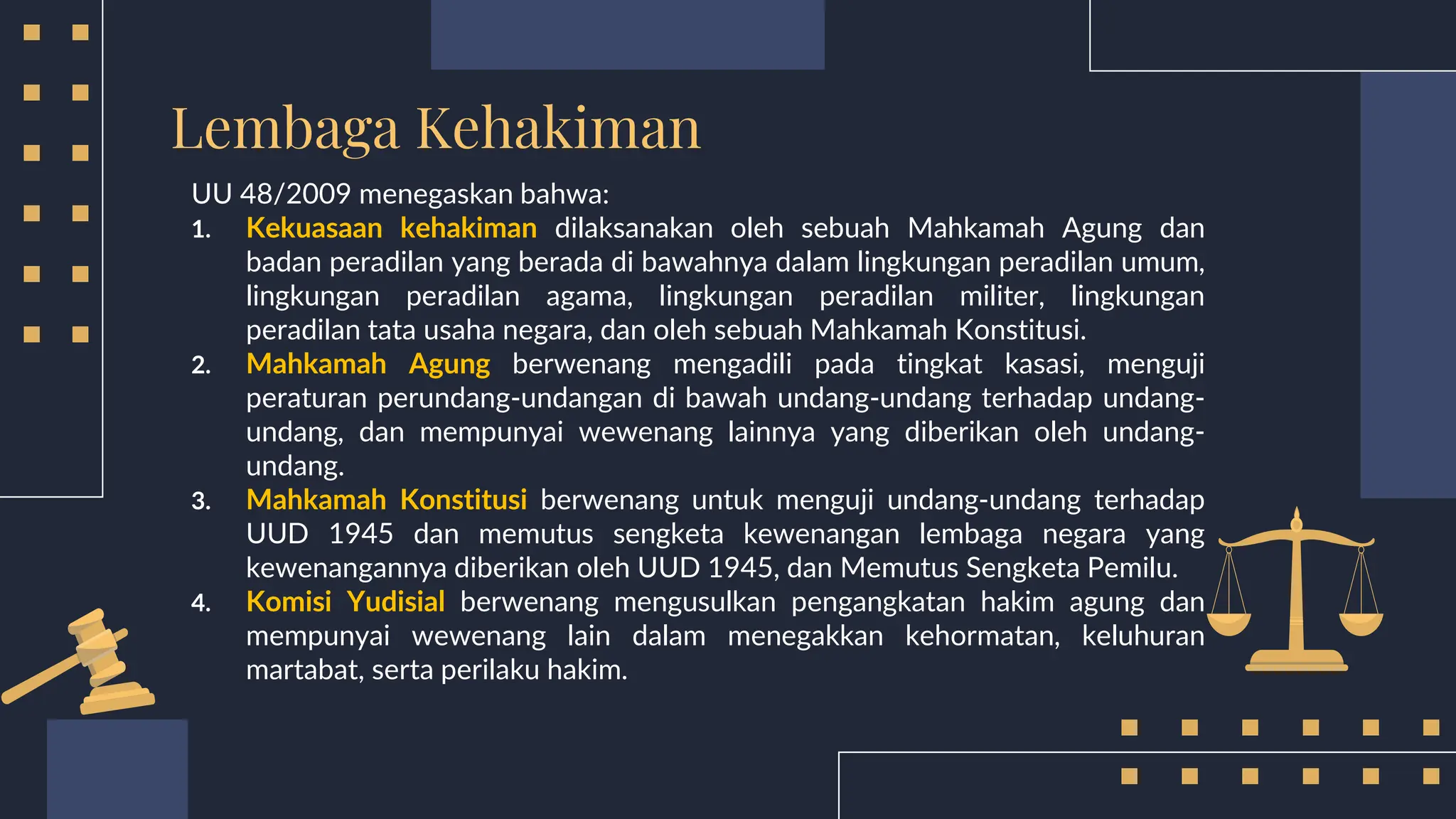 Pengertian, Jenis-jenis Hukum Acara dan Penegak Hukum di Indonesia | PPTX