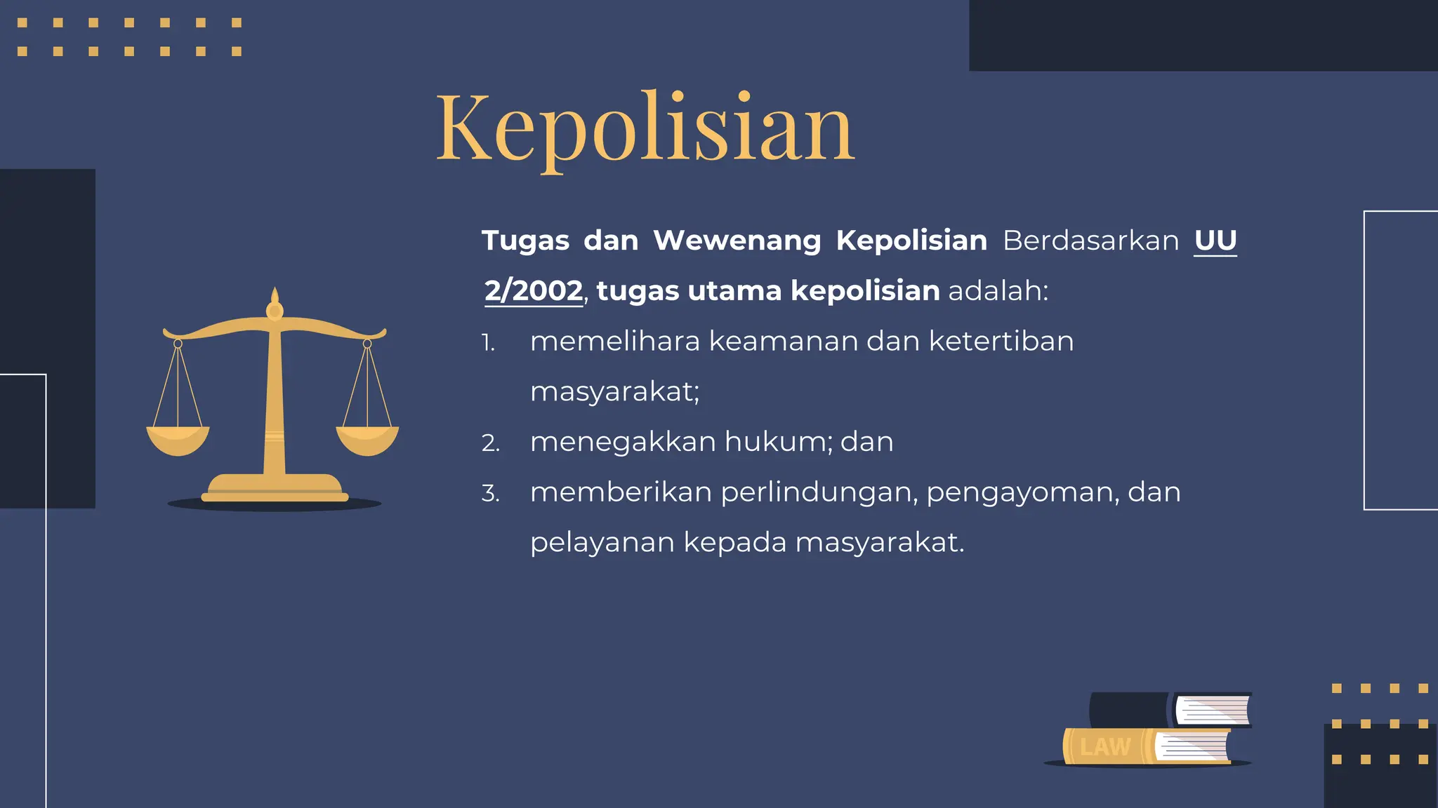 Pengertian, Jenis-jenis Hukum Acara dan Penegak Hukum di Indonesia | PPTX