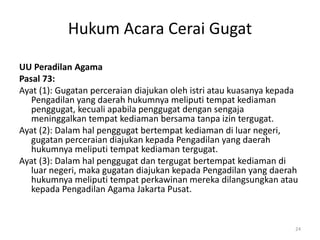 Gugat Hukum Acara Pengadilan Agama | PPTX