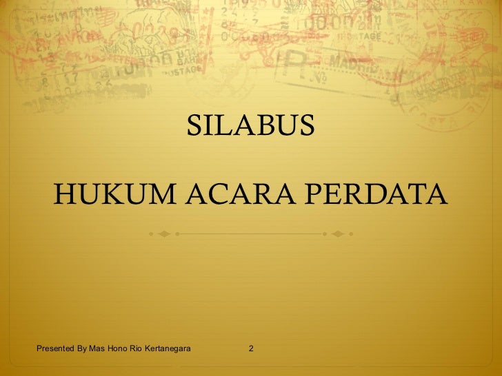 Hukum acara perdata