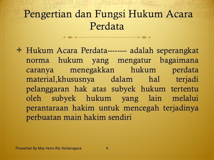 Hukum acara perdata