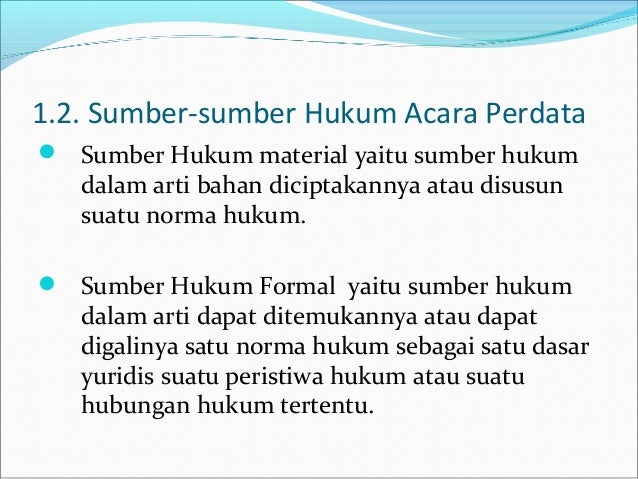  Hukum  Acara  Perdata 