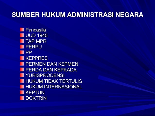 Hukum Administrasi Negara