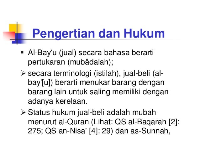 Hukum Akad Dan Jualbeli