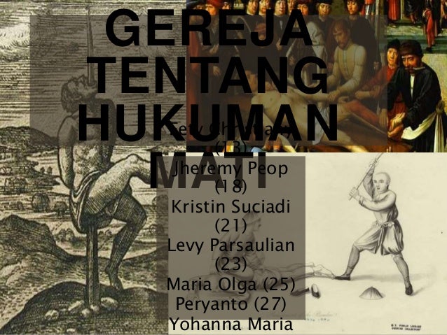 Pandangan Gereja Tentang Hukuman Mati