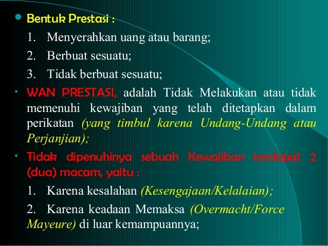 HUKUM PERIKATAN & PERJANJIAN