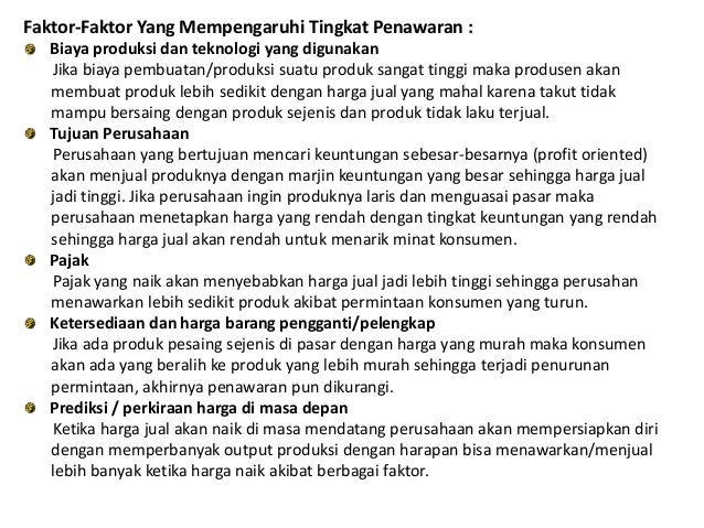 Hukum penawaran dan permintaan dalam forex