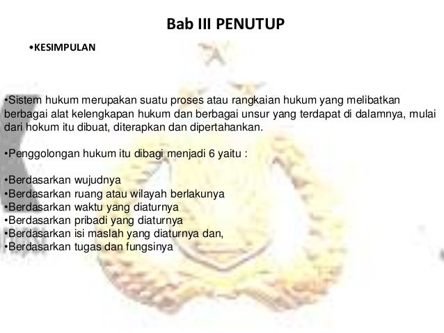 Hukum dan peradilan