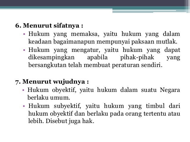 Hukum Dan Perkembangannya