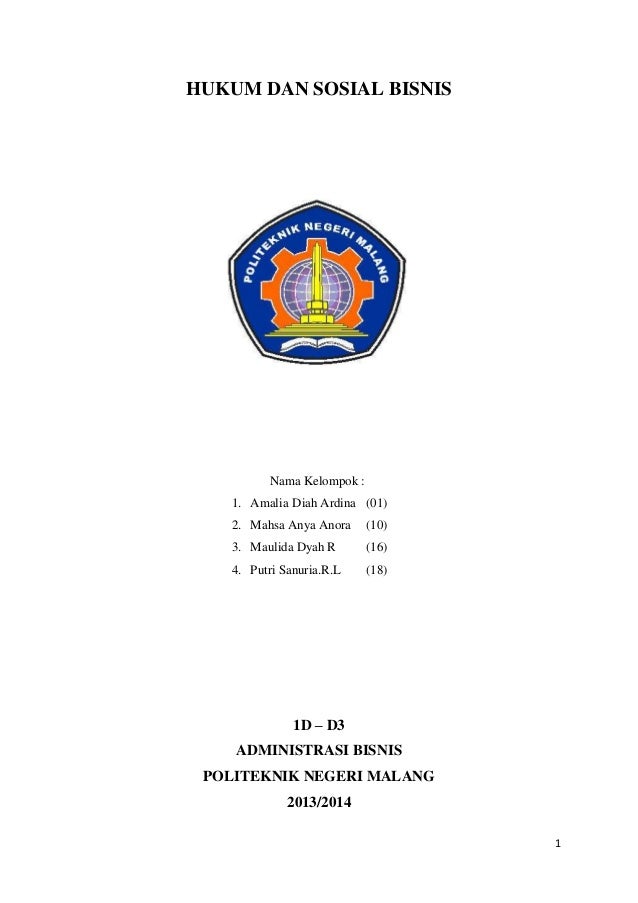 Makalah Hukum Dan Sosial Bisnis Doc