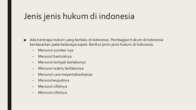 Ppkn Tentang Hukum Di Indonesia
