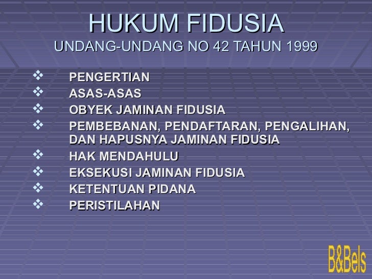 Hukum Fidusia