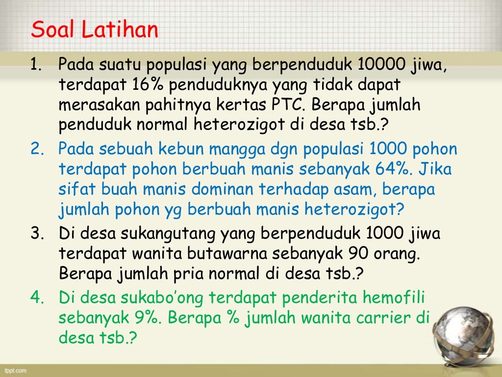 Hukum hardy weinberg