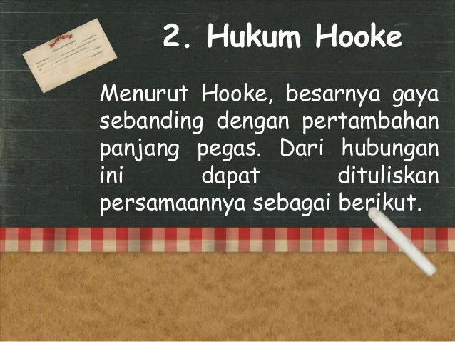 Hukum Hooke Dan Elastisitas