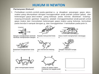 HUKUM III NEWTON 
 