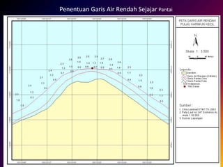 Penentuan Garis Air Rendah Sejajar Pantai
 