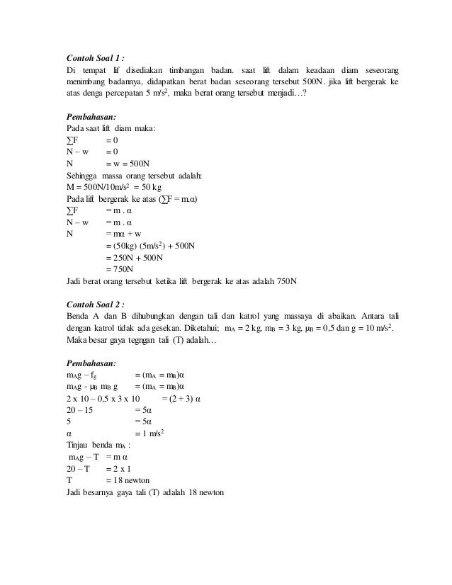 Contoh Soal Adjective Hukum Gravitasi Newton Kelas 10 - Bahas Soal