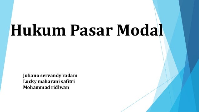 Hukum Pasar Modal
