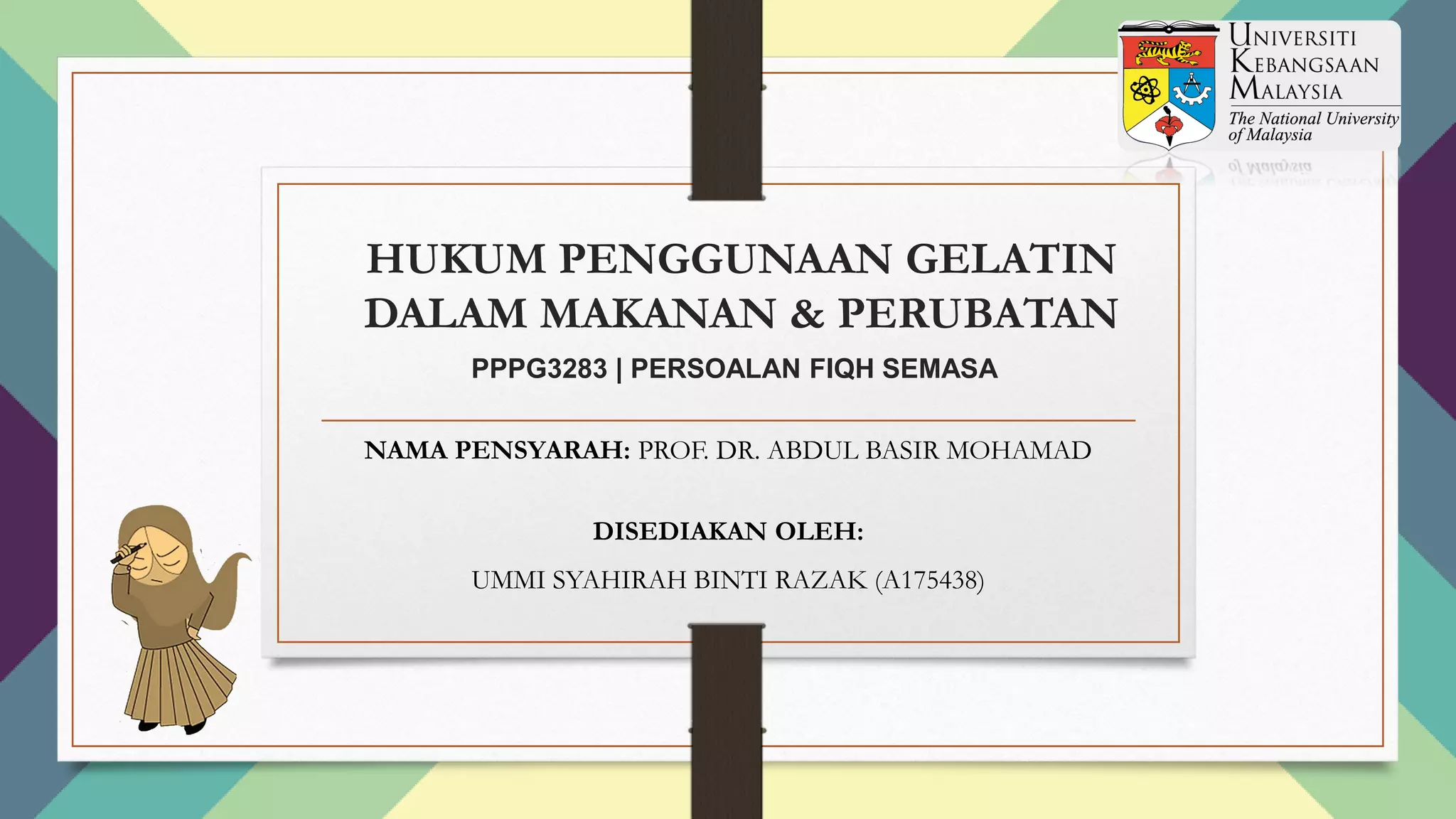 Hukum penggunaan gelatin dalam makanan perubatan.pptx converted PPT