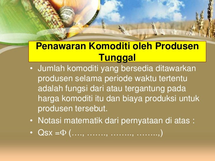 Hukum penawaran dan permintaan dalam forex