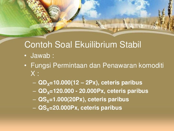Hukum permintaan dan penawaran