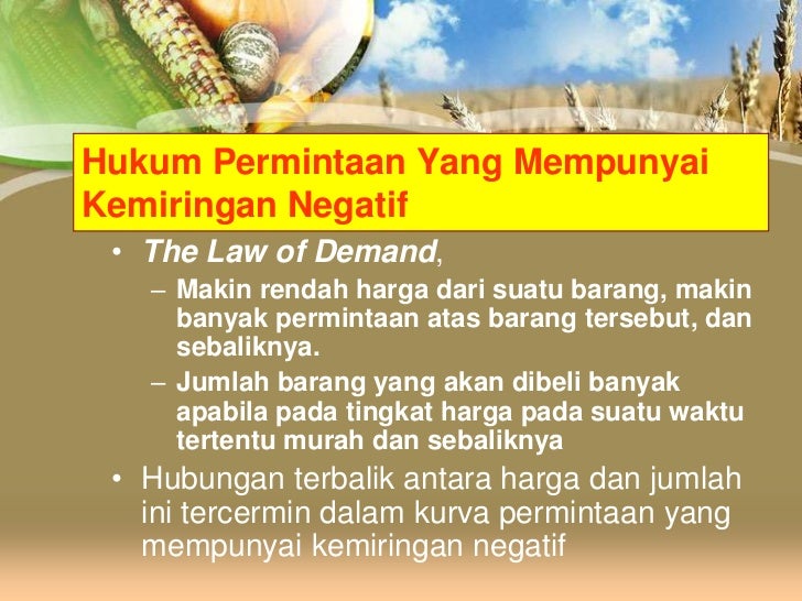 Hukum permintaan dan penawaran