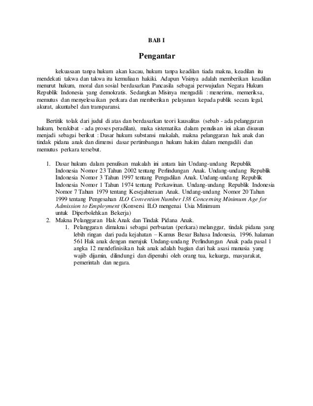 Hukum Pidana Anak