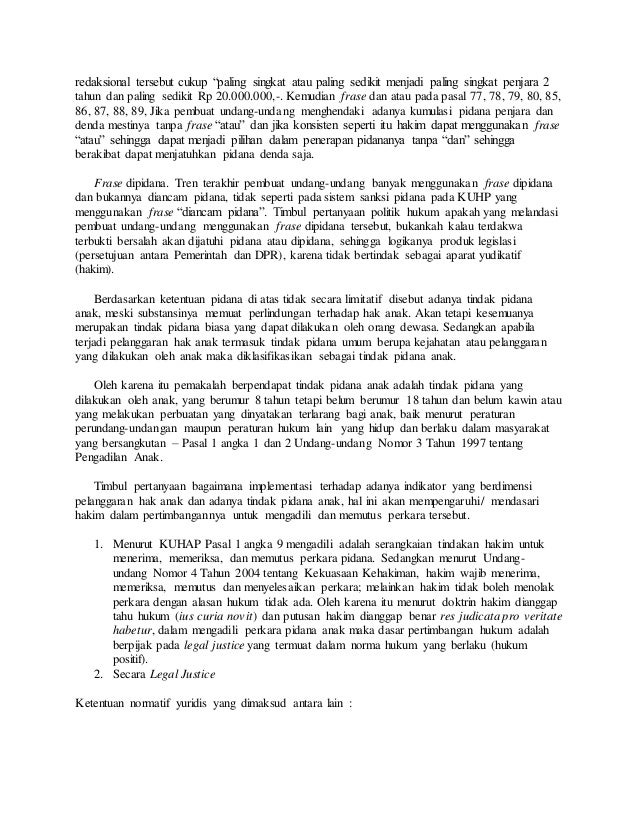 Hukum Pidana Anak