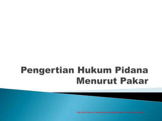Fakultas Hukum Universitas Sembilanbelas November Kolaka
 