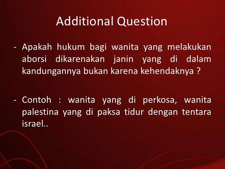 Hukum seputar aborsi