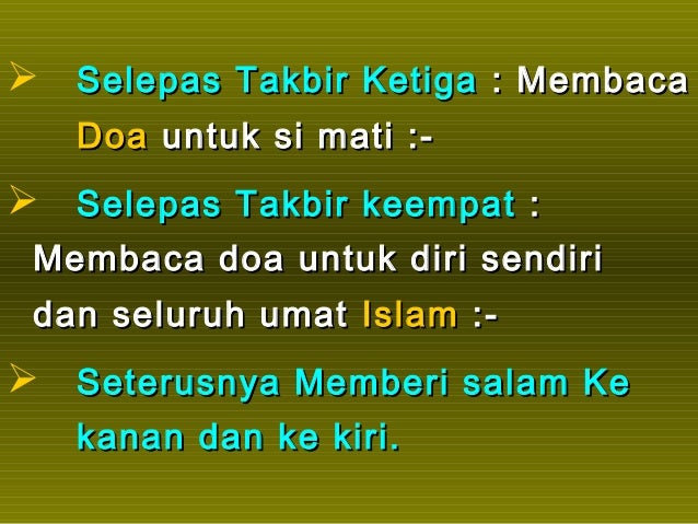 Apakah Hukum Solat Jenazah Hukum solat jenazah