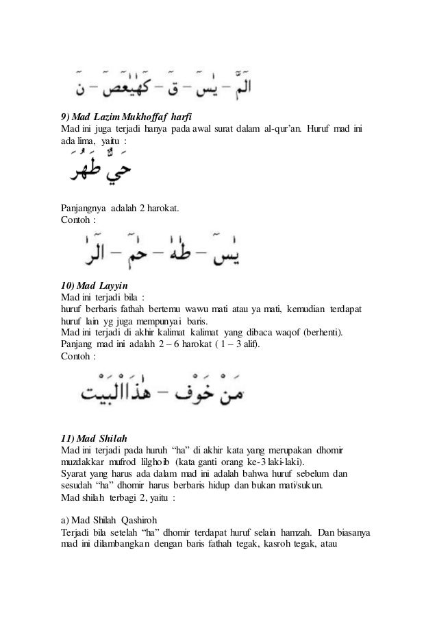 Contoh Mad Thobi I Dalam Surat Yasin - Hukum Tajwid 