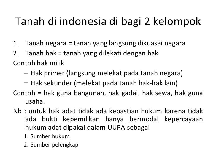 Hukum Tata Guna Tanah