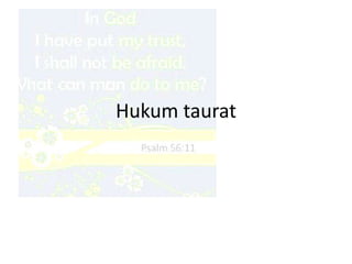 Hukum taurat
 