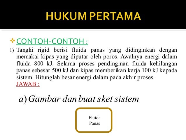 Hukum Thermodinamika I Siklus Tertutup