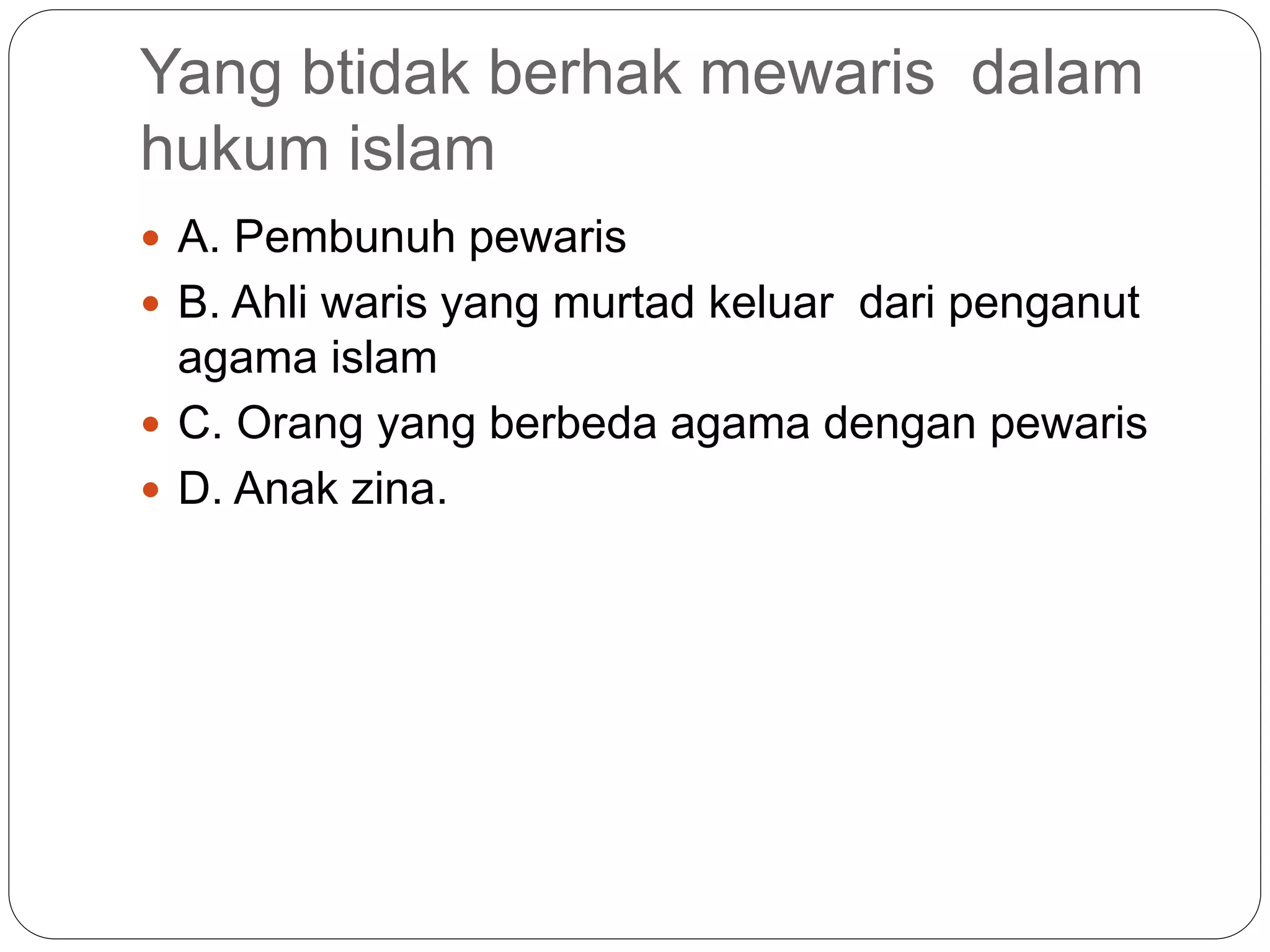 Hukum waris (1) | PPT