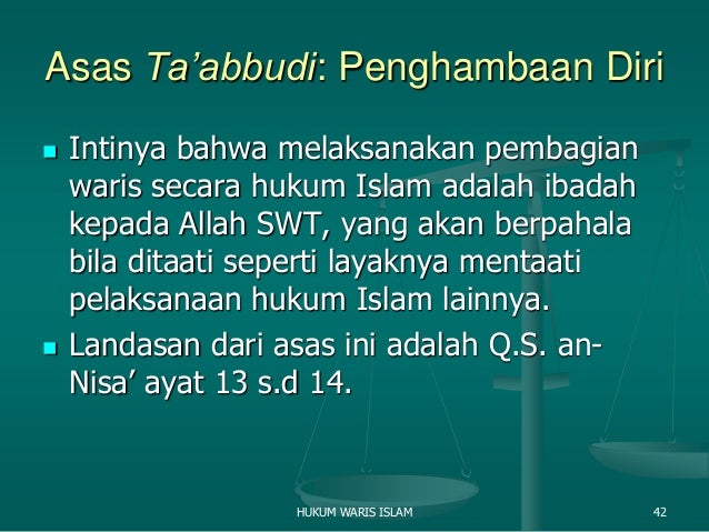 Hukum Waris Menurut Agama Islam