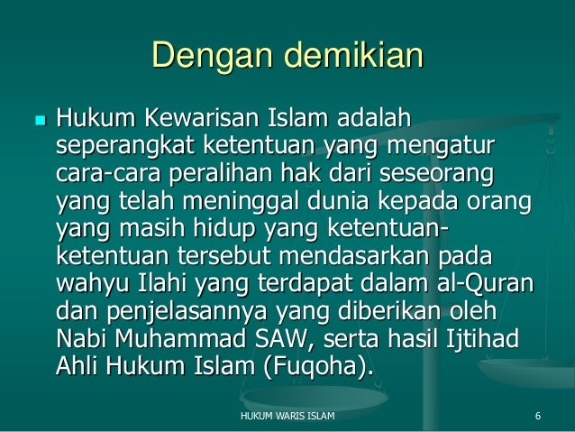 Hukumwarisislam Dan Pembagiannya Dalamislam Com