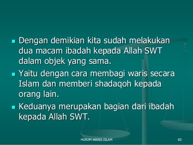 Tata Cara Dan Contoh Pembagian Waris Secara Islam