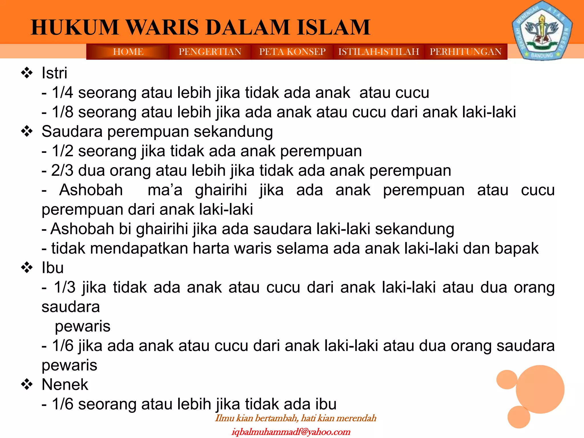 Hukum waris oleh iqbal mf | PPT