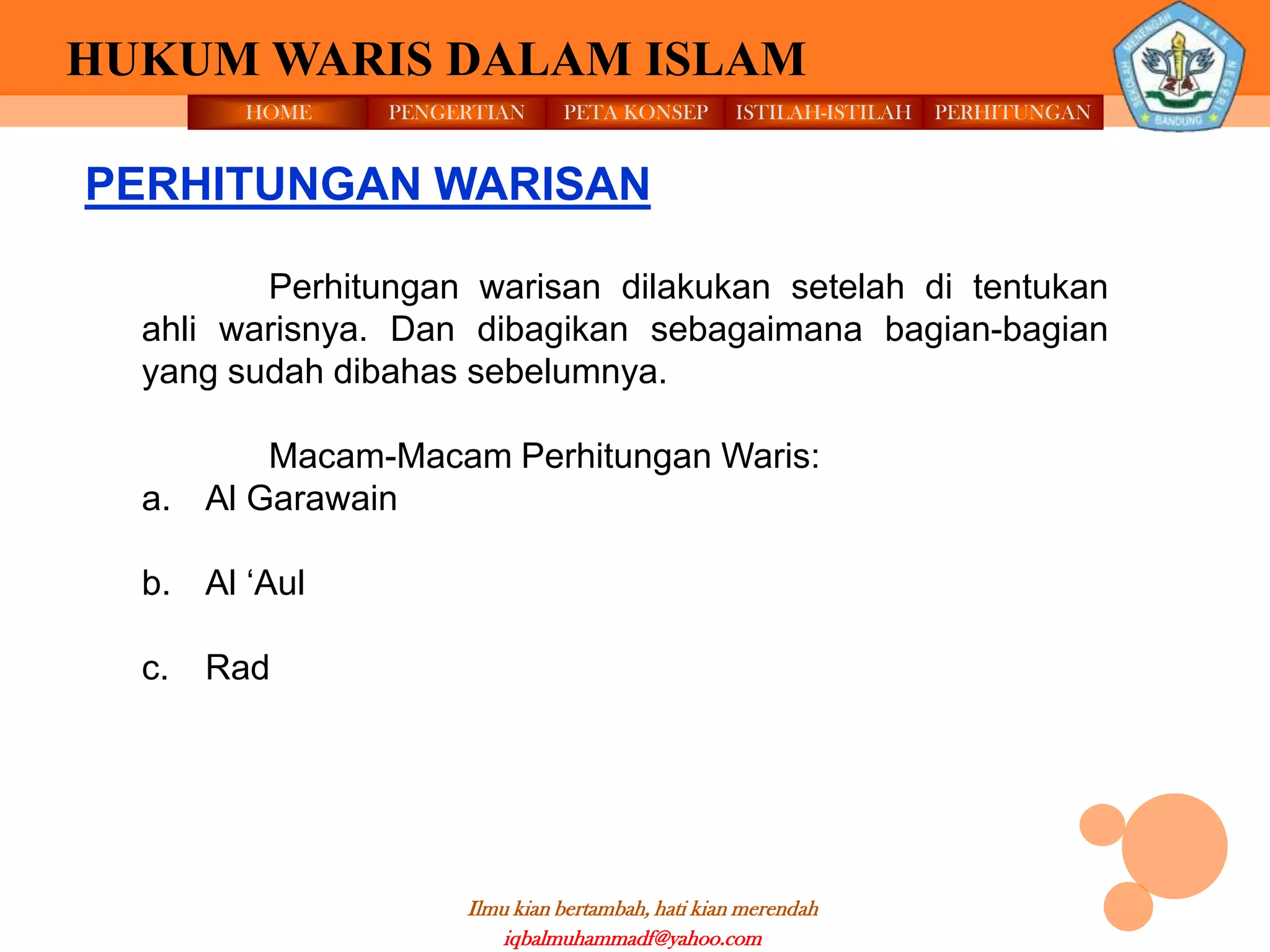 Hukum waris oleh iqbal mf | PPT