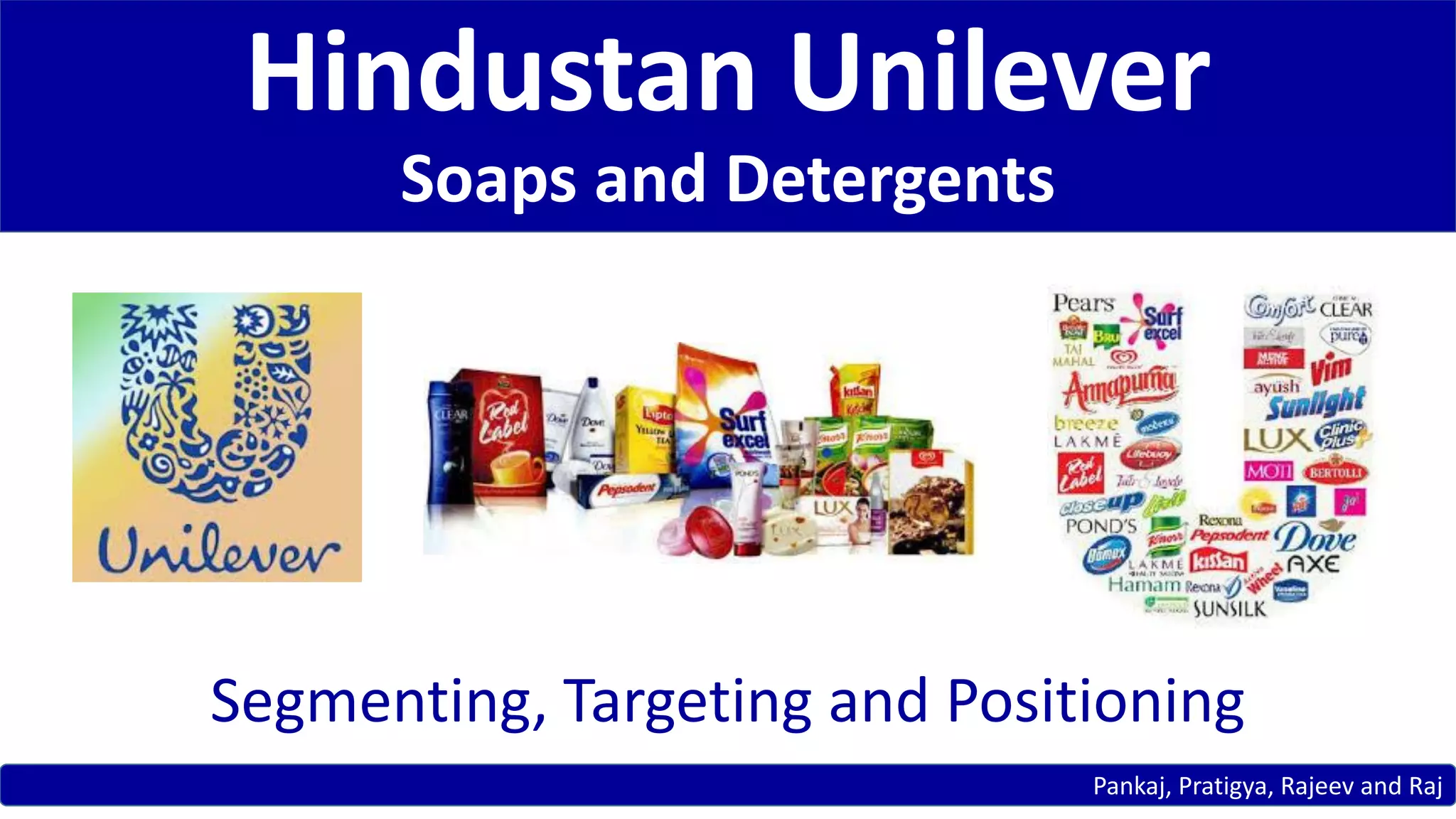 HUL STP strategy for Soaps and Detergents PPT