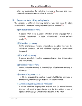 Multilingual brain | PDF