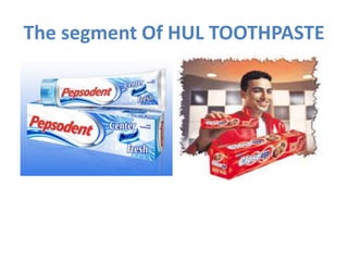 The segment Of HUL TOOTHPASTE
 