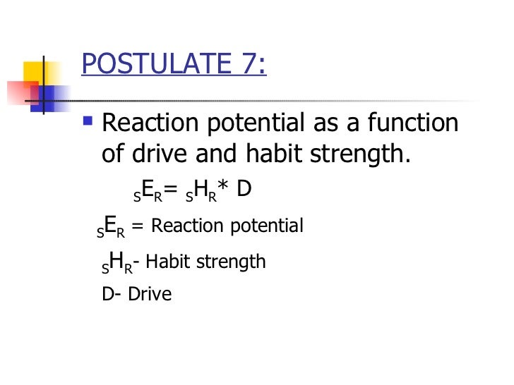Hull's Theory of Learning