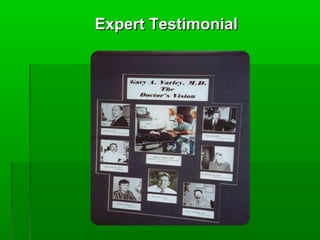 Expert Testimonial

 