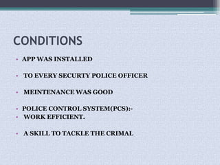 Crime control system | PPTX