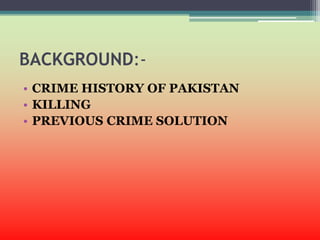 Crime control system | PPTX