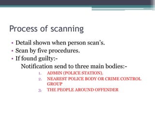 Crime control system | PPTX